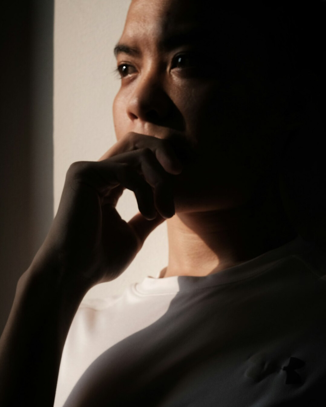 Portrait of a man in a white shirt